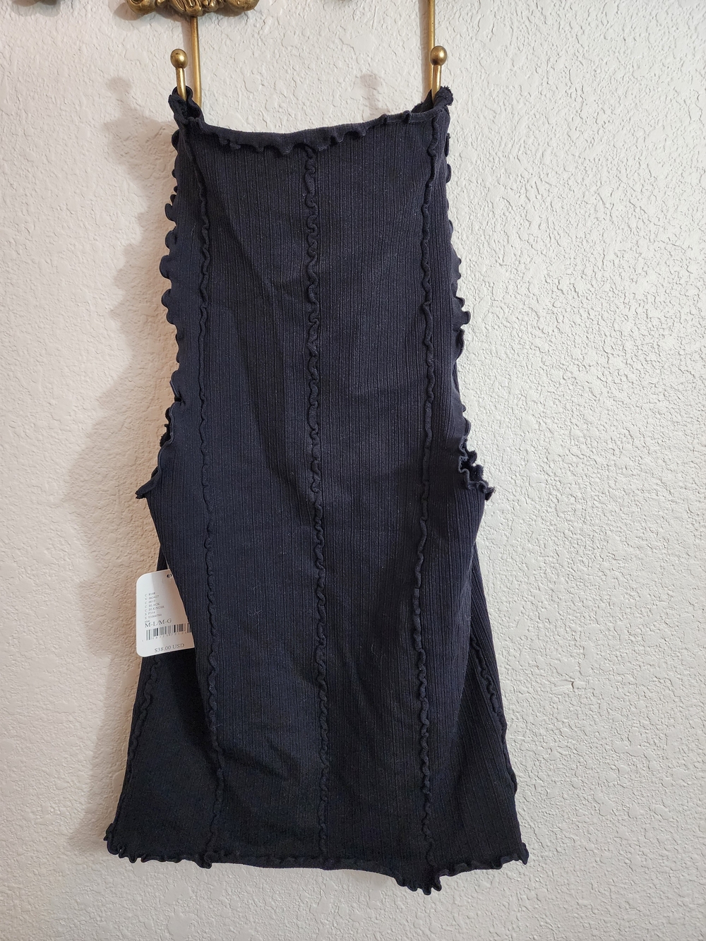 NWT Free People Intimately Better This Way Tank Top Black M/L - Picture 6 of 8